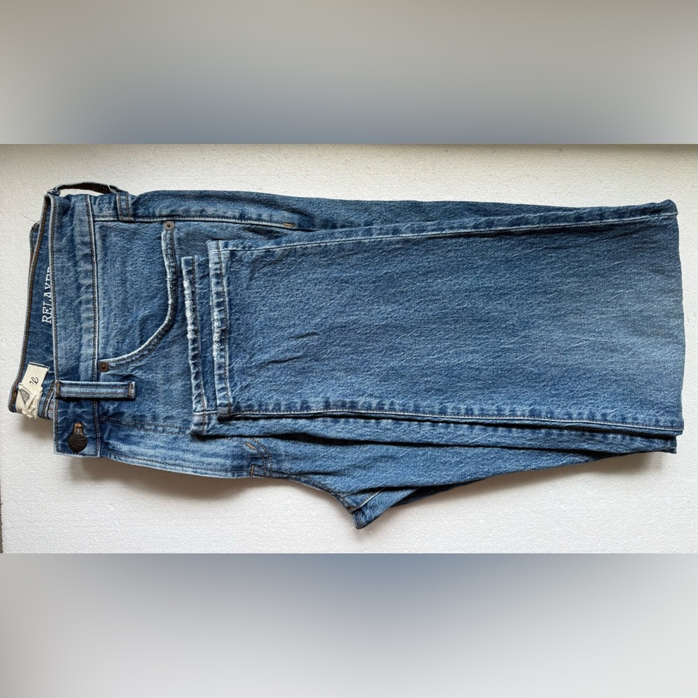 MADEWELL RELAXED TAPER JEANS MID BLUE 32X34 - Picture 10 of 13